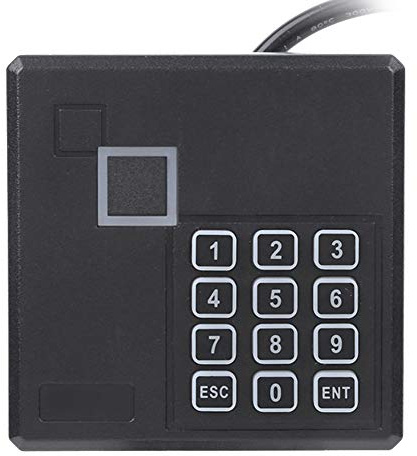 OPPWONG Access Control System, Rain Proof Door Access Card Reader Entry System Door Access Control System Electric Door Strike Metal Keypad Reader for Buildings Hotels