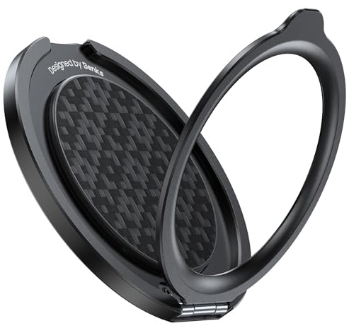 BENKS ArmorPop Magnetisk mobiltelefonringhållare av Kevlar aramidfiber för MagSafe, 360°-rotation metallring mobiltelefon grepp hållare fingerhållare för iPhone 17/16/15/14/13/12-serien