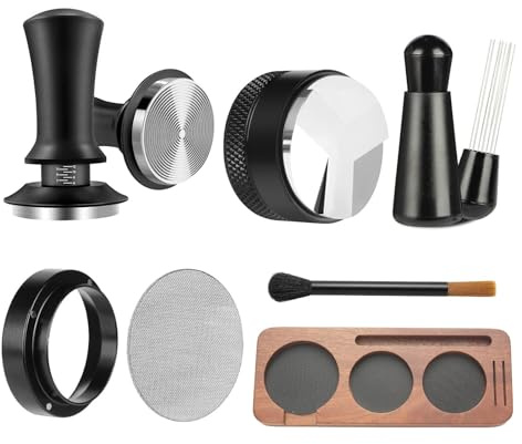 Juego de herramientas de tampón expreso portátil - accesorios versátiles resistentes para prensa de café y aparato, con tampador para usar, en apartamento, tienda habitación de estudiantes | Utilidad
