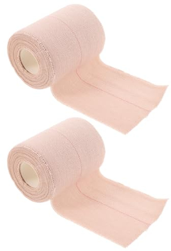 HOODANCOS Elastic Adhesive Bandage Wraps 2 Rolls 7.5cm X 4.5m Skin Color High Adhesion Breathable Self-Stick Sports Wrist and Ankle Support for First Aid and Injury Fixation