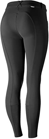 Horze Grand Prix Damen Silikon Kniebesatzreithose, Black, Gr. 40