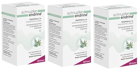 Schnupfen Endrine Tropfen 0,1% 3er Spar-Set: (3x10 ml)
