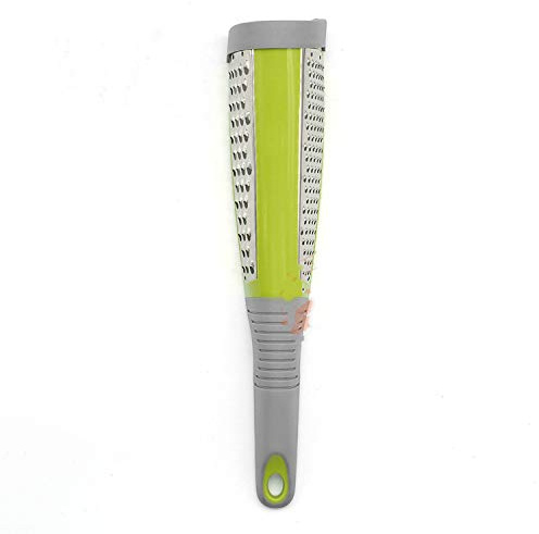 Premium Grater Zester Zester Citrus Küche Parmesan Reibe Zitrone Saute Muskatnuss Reibe Glyrgher Messerscharfe Edelstahle Stahlklinge Severn Sicher Doppelseitig 28,5 X 6Cm