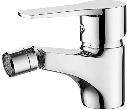 Ibergrif M15057 Star, Miscelatore Bidet Bagno Monocomando, Bidè per Lavabo, Cromo, Argento
