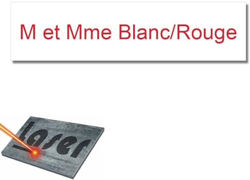 Mygoodprice - Placa para buzón autoadhesiva y personalizable de 10 x 2,5 cm, 1-3 líneas