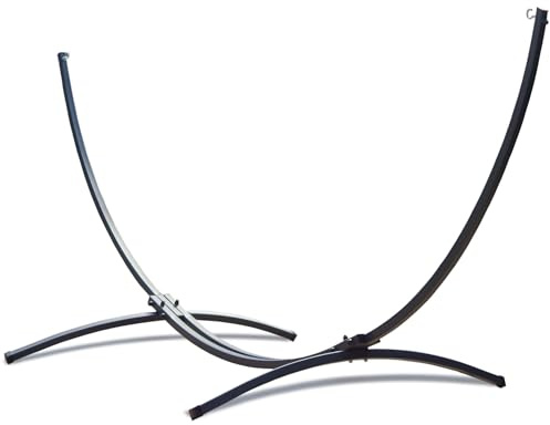 Potenza Indela - Estructura para hamacas (320 cm, 120 kg, estructura para hamacas, estructura de acero resistente a la intemperie (color grafito)