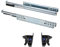 AZERODESIGN -Juego Guia Puerta Corredera -Rieles Para Cajones -Guia Cajones Para Cocina -Armario Extraccion Total Con Sistema de Auto Frenado Cierre Silencioso Aguante de Peso de 35Kg (500mm)