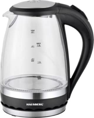 HAUSBERG HB-3613 BOLLITORE PROFESSIONALE ELETTRICO IN VETRO 1,8 LITRI1500W