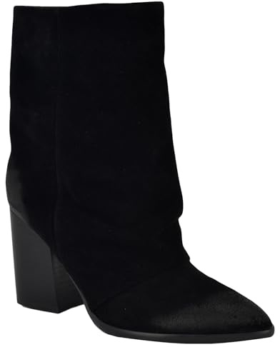 Nine West Chaye, Bota a la Altura de la Pantorrilla Mujer, Gamuza Negra 002, 38 EU