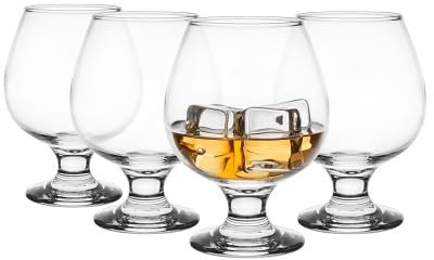 Glasmark KROSNO, 350 ml, lot de 4, à, brandy, s à, s à, s à à haute brillance, parfaits pour la maison, les restaurants et les fêtes