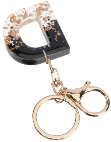 WRITWAA 3stücke Schlüsselanhänger Pendant Mit Kreativem Alphabet Design Taschenanhänger Für Handtaschen Rucksäcke Und Schlüssel Langlebiges Leichtes Und Tragbares Accessoire Schwarz