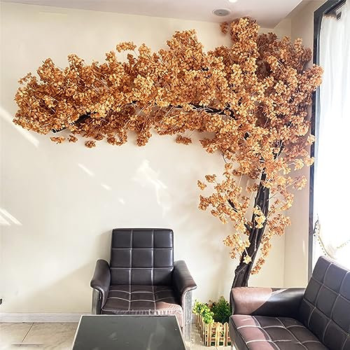 Künstlicher Kirschblütenbaum, 2 x 2 m, für Heimdekoration, weinender Kirschbaum mit lebensechten Blüten und elegantem Design