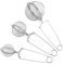 QWORK® 3 Stück Teezangen, Teesieb aus Edelstahl 304, Tea Balls Teesiebe für Losen Tee