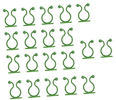 Abaodam 80 Stück Pollenhalter Wandclip Befestigung Pflanzenkletterclips Für Weinreben Kletterwandbefestigung Gartenpflanzen Stützstäbe Outdoor Pflanzen Pflanzenbindeclip Haken