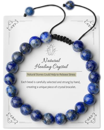 AWARDSEN Lapis Lazuli Bracelet Crystal Bracelets for Women