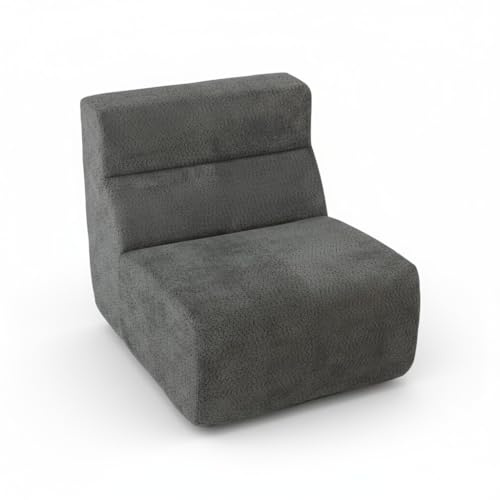 YEECLE Bodenstuhl mit hochdichtem Schaumstoff Bodensessel Lazy Sofa einteiliger 35D Kern ergonomischer Meditationsstuhl Relaxsessel vielseitiger Bodensitz für Wohnzimmer Büro Schlafzimmer (Dunkelgrau)