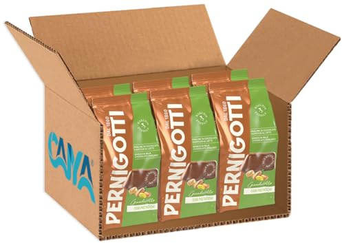 Busta Gianduiotto Pistacchio Praline di Cioccolato Gianduia al Latte con Pistacchio per pernigotti 140g [BOX da 6 Confezioni]