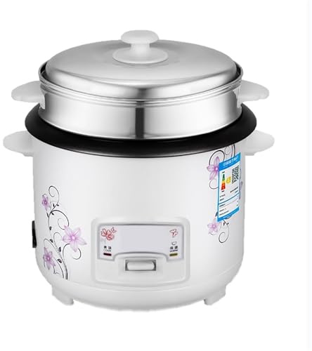 Cuociriso - vaporiera, Antiaderente per Uso Domestico, Cottura con Un Solo Tasto e conservazione Automatica del Calore, (1,5-5 l) per 1-8 Persone 220-240 V USA/UE (3 l)