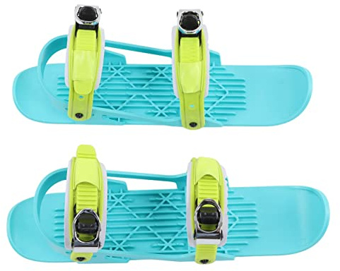 Picysa Skidskor skidor 39 x 15 x 13 mini skidskridskor mini justerbara brädskor fäster på stövlar för downhill backar vintersport för barn färg (färgglad)
