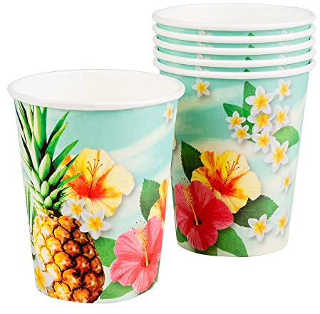 Boland - Paradise 52485 - Vasos multicolor, 6 unidades