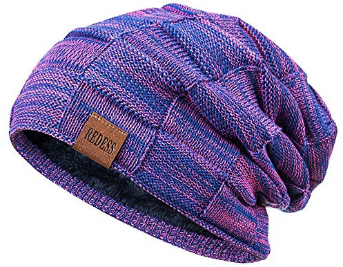 REDESS Beanie Hat per Uomo e Donna Cappelli Invernali Caldi Cappuccio con Teschio Spesso Lavorato a Maglia