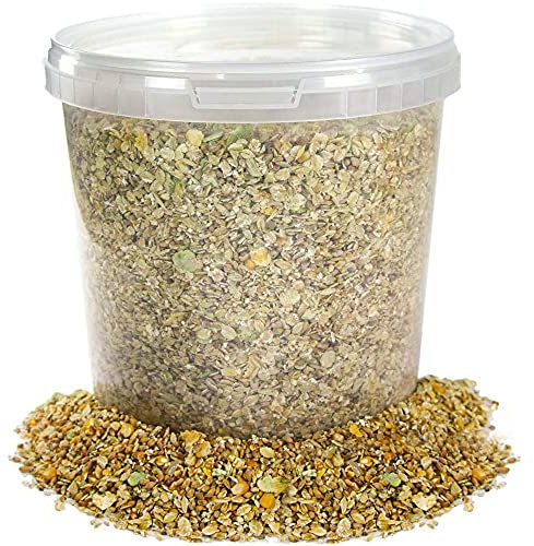 BusyBeaks Duck & Goose Mix | Natural and Healthy Diet for Wildlife | Premium Wild Garden Bird Food | Contains Balanced Vitamins, Nutrients & Minerals | Protein-Rich, Nutritious Feed Mixture (1L Tub)