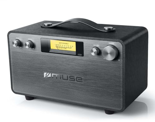 Muse M-670 BT Radio Portable Noir, Acier
