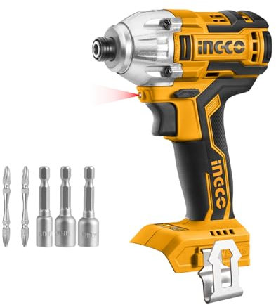 INGCO 20V Brushless Lithium-Ion Impact Driver 1/4 Inch, 170NM (Body Only) CIRLI20020