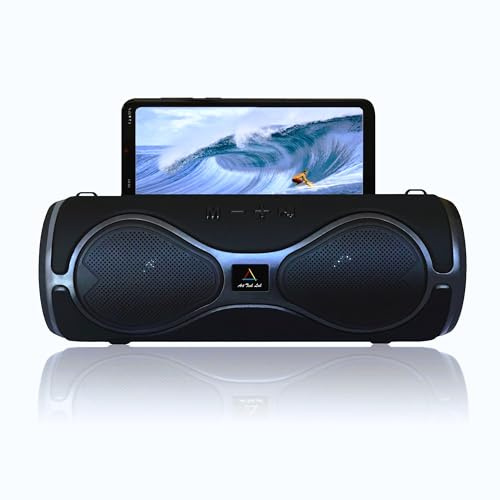 Art Tech Lab Enceinte Bluetooth LED Wireless, USB, AUX, SD ou TF Card, Haut-Parleur Portable pour Smartphones, Tablettes, Computers, Laptops
