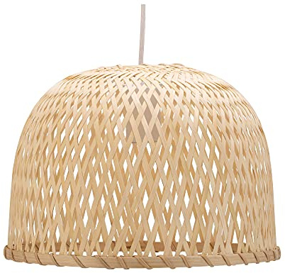 Pauleen Woody Pearl Pendant luminaire 48201 Lampada a Sospensione Max. 20 Watt Beige, Bianco bambù, Metallo E27