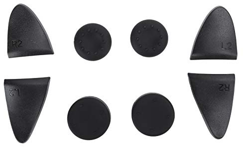 XTevu Gamepad Accessories Kit - TP5-0513 Controller Trigger Extenders and Thumb Grips Cap, Compatible with PS5, Additional Trigger Extenders, Joystick Cap Grips