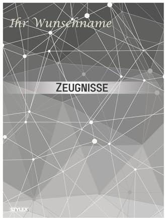 Zeugnismappe mit Gravur / mit 20 Hüllen