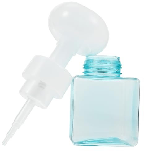 Amosfun Schaumflasche Leere Glasflasche Reise-schaumflasche Nachfüllbarer Schaumbehälter für Flüssigseife Blumenform Schaumspender