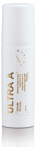 Santamarina Cosmetics Serum Facial Retinol ULTRA A - Crema de Noche Cara y Cuello - Antiarrugas, Minimiza imperfecciones e Hidrata - Niacinamida, Retinaldehído, Argireline - 30 ml