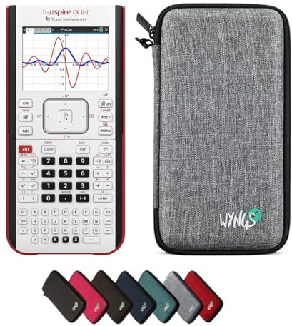 TI-Nspire CX II-T inkl. WYNGS Schutztasche Hellgrau - Grafikrechner - Basic Set
