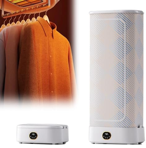 KYZTMHC Asciugatrice per Vestiti Macchina da Stiro Automatica Stiratrice Automatica per Camicie 20 Minuti Elimina Rapidamente Le Pieghe Asciugatrice riscaldata 1000 W