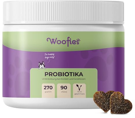 lutopets Magen-Darm Probiotika - Insekten Leckerli für Hunde - 90 Stück - Hypoallergen - Für Hunde mit Futtermittelallergien und Empfindliche Mägen - 100% Natürlichen Inhaltstoffen