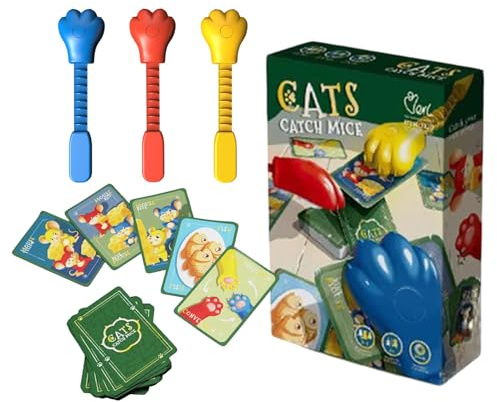 Multiplayer Card Games, Interactive Card Game,Cat Catches Mice Reaction Educational Card Games For | Interactive Educational Card Games To Exercise Concentration