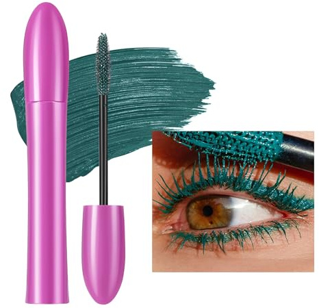 Vawolecy Mascara Coloré Arc-en-Ciel pour les Cils - Imperméable Longue Durée Fibre, Fascinant Cruelty Free Maquillage Yeux Végétalien
