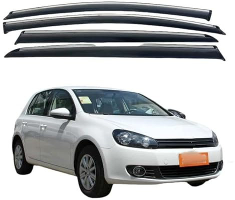Windabweiser Regenabweiser Für VW Für Golf 6 MK6 Fließheck 2009-2013 Auto Tür Fenster Visier Regen Sonnenschutz Deflektor Schatten Markisen Windschutz
