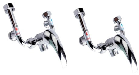 UKCOCO 2pcs Shower Valve Diverter u Type Electric Water Heater Bathroom Hot Cold Valve