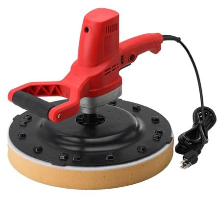 ZPBLWT Levigatrice Elettrica per Calcestruzzo, Cazzuola Elettrica per Malta Cementizia da 1180 W, 6 velocità Regolabili Cazzuola lisciante per Intonaco Portatile per Rifiniture Murali