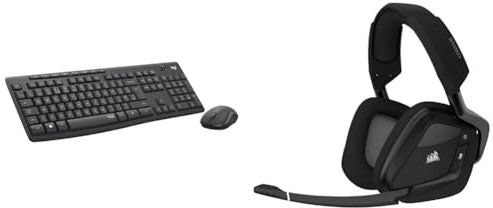 Logitech MK295 Silent Wireless & CORSAIR VOID RGB ELITE Wireless Gaming