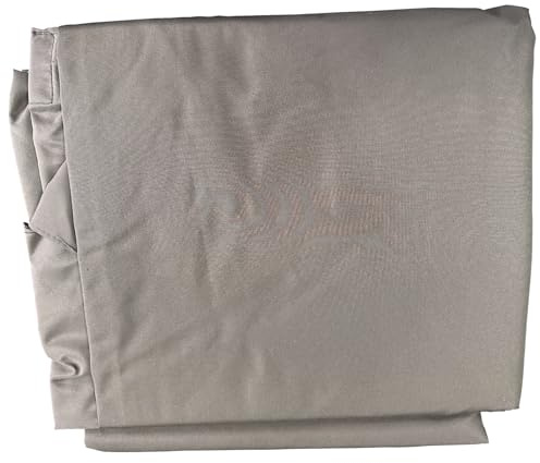 Toile de rechange pour parasol droit HAPUNA 2x3m taupe – rectangulaire, polyester déperlant et anti-UV