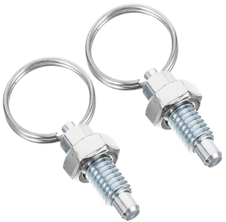 2pcs Spring Plungers Hand Retractable Index Plunger with Pull Ring