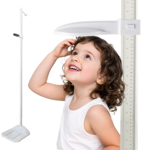 Portable Stadiometer Height Measurement Device Wall Support Detachable Height Measure Scale Measuring Tool 20-210cm 8-83in Accurate Rule for Kids Adults Home School Clinic