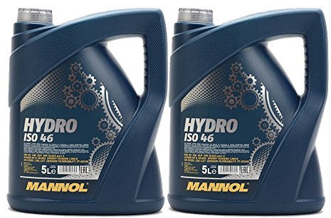 2 x 5L MANNOL Hydro ISO VG 46/Huile hydraulique HLP