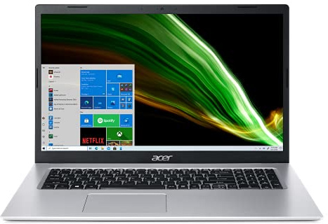Acer Aspire 3 A317-53-39ET Ordinateur Portable 17,3'' FHD, PC Portable (Intel Core i3-1115G4, RAM 8 Go, SSD 512 Go, Intel UHD Graphics, Windows 11) - Clavier AZERTY (Français), Laptop Gris