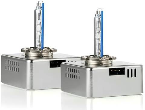 Ampoule D5S Xenon HID 8000K Lumière Blanc Chaude Lampe 12V 35W pour Voiture Phare Remplacement Kit, Garantie de 2 Ans. (2 Pcs)