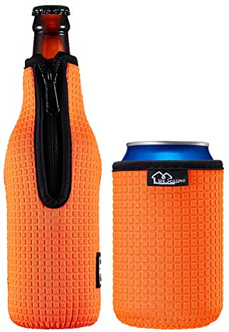 WK ieason Bierflasche Ärmel Isolatoren 12oz 330ml Standard Bierflasche Kühler Abdeckungen Zip-up Flasche Jacke 12OZ Standard Can Sleeves Coolie Neopren Isolator